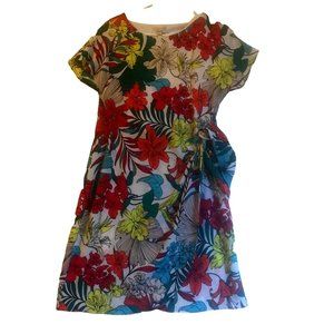 Signature by Robbie Bee Women's Dress Size Small Wrap Bright Floral